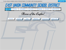 Tablet Screenshot of eastunionschools.org